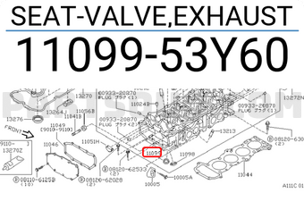 Nissan 1109953Y60 SEAT-VALVE,EXHAUST