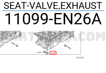 Nissan 11099EN26A SEAT-VALVE,EXHAUST