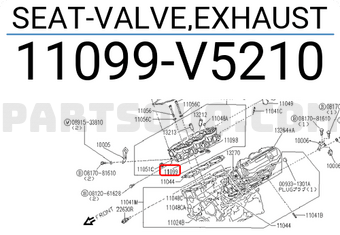 Nissan 11099V5210 SEAT-VALVE,EXHAUST
