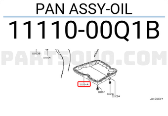 Nissan 1111000Q1B PAN ASSY-OIL