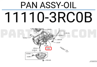 Nissan 111103RC0B PAN ASSY-OIL