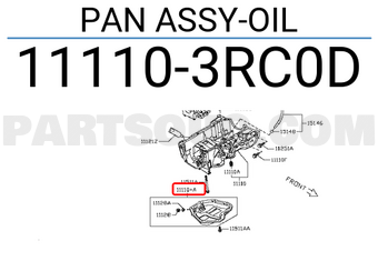 Nissan 111103RC0D PAN ASSY-OIL