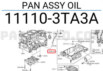 Nissan 111103TA3A PAN ASSY OIL
