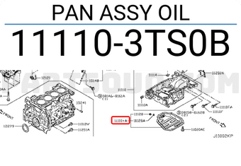 Nissan 111103TS0B PAN ASSY OIL