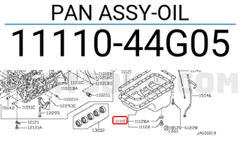 Nissan 1111044G05 PAN ASSY-OIL