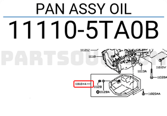 Nissan 111105TA0B PAN ASSY OIL