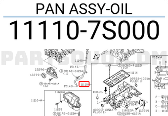 Nissan 111107S000 PAN ASSY-OIL