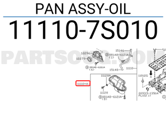 Nissan 111107S010 PAN ASSY-OIL
