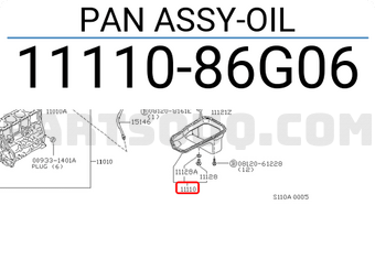 Nissan 1111086G06 PAN ASSY-OIL
