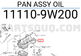 Nissan 111109W200 PAN ASSY OIL