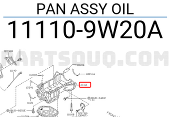 Nissan 111109W20A PAN ASSY OIL