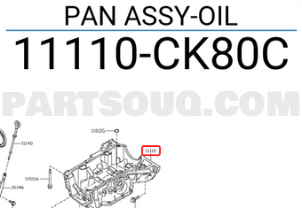 Nissan 11110CK80C PAN ASSY-OIL