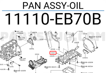 Nissan 11110EB70B PAN ASSY-OIL