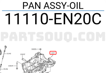 Nissan 11110EN20C PAN ASSY-OIL