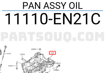 Nissan 11110EN21C PAN ASSY OIL