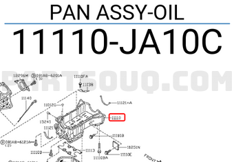Nissan 11110JA10C PAN ASSY-OIL