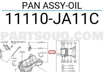 Nissan 11110JA11C PAN ASSY-OIL