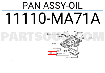 Nissan 11110MA71A PAN ASSY-OIL
