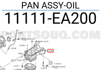 Nissan 11111EA200 PAN ASSY-OIL