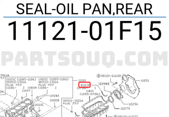 Nissan 1112101F15 SEAL-OIL PAN,REAR