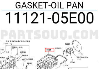 Nissan 1112105E00 GASKET-OIL PAN