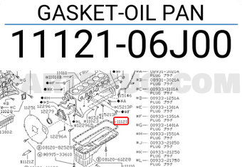 Nissan 1112106J00 GASKET-OIL PAN