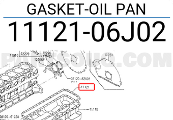 Nissan 1112106J02 GASKET-OIL PAN