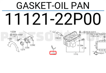 Nissan 1112122P00 GASKET-OIL PAN