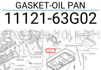 Nissan 1112163G02 GASKET-OIL PAN