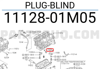 Nissan 1112801M05 PLUG-BLIND