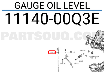 Nissan 1114000Q3E GAUGE OIL LEVEL