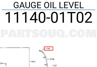 Nissan 1114001T02 GAUGE OIL LEVEL