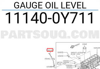 Nissan 111400Y711 GAUGE OIL LEVEL