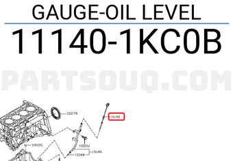 Nissan 111401KC0B GAUGE-OIL LEVEL