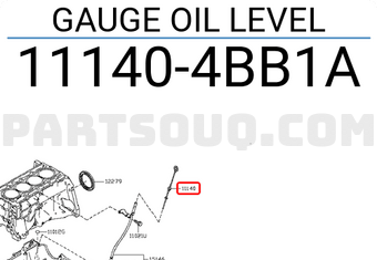 Nissan 111404BB1A GAUGE OIL LEVEL