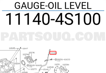 Nissan 111404S100 GAUGE-OIL LEVEL