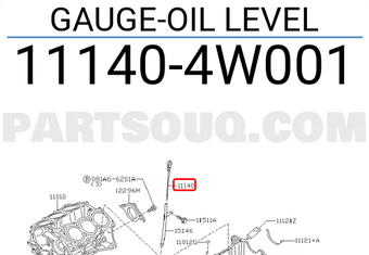 Nissan 111404W001 GAUGE-OIL LEVEL