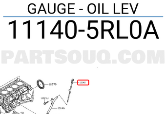 Nissan 111405RL0A GAUGE - OIL LEV