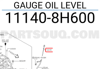 Nissan 111408H600 GAUGE OIL LEVEL