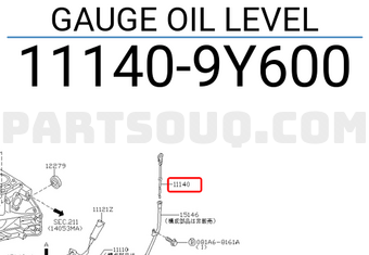 Nissan 111409Y600 GAUGE OIL LEVEL