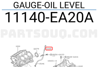 Nissan 11140EA20A GAUGE-OIL LEVEL