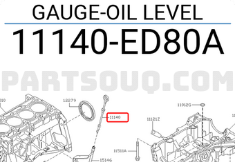 Nissan 11140ED80A GAUGE-OIL LEVEL