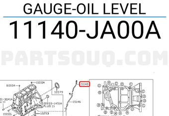 Nissan 11140JA00A GAUGE-OIL LEVEL