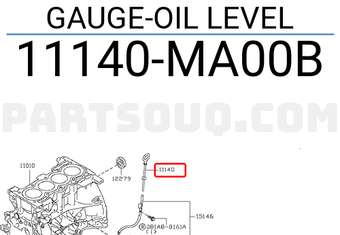 Nissan 11140MA00B GAUGE-OIL LEVEL
