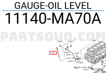 Nissan 11140MA70A GAUGE-OIL LEVEL