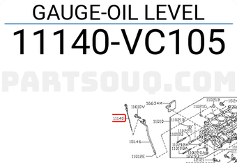 Nissan 11140VC105 GAUGE-OIL LEVEL