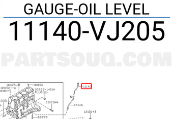 Nissan 11140VJ205 GAUGE-OIL LEVEL