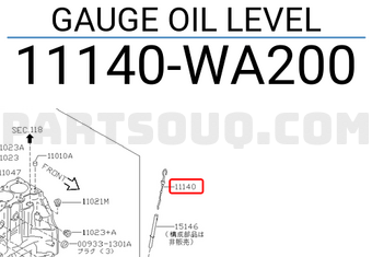 Nissan 11140WA200 GAUGE OIL LEVEL