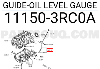 Nissan 111503RC0A GUIDE-OIL LEVEL GAUGE