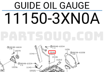 Nissan 111503XN0A GUIDE OIL GAUGE